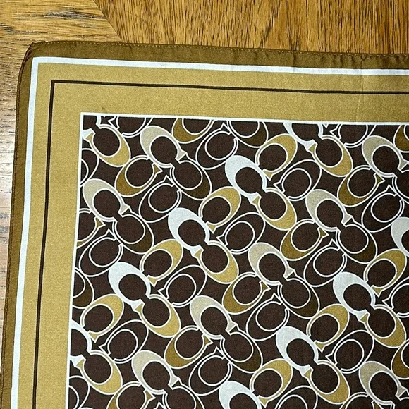 COACH Signature Silk Scarf - Picture 10 of 13